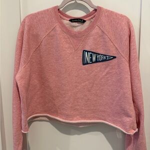 Abercrombie & Fitch Pink New York Sweatshir size  M SCHOOLGIRL